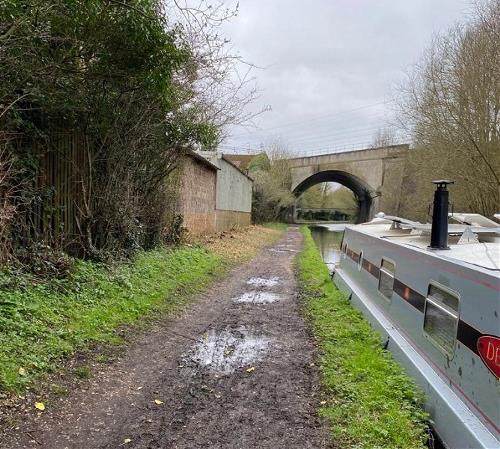 Canal towpath upgrade - before work began